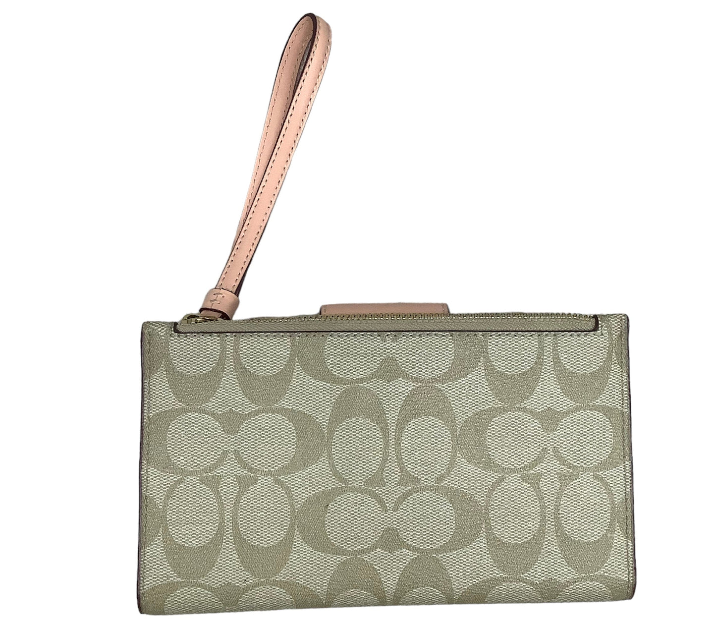 Tan Wristlet Designer Coach, Size Medium