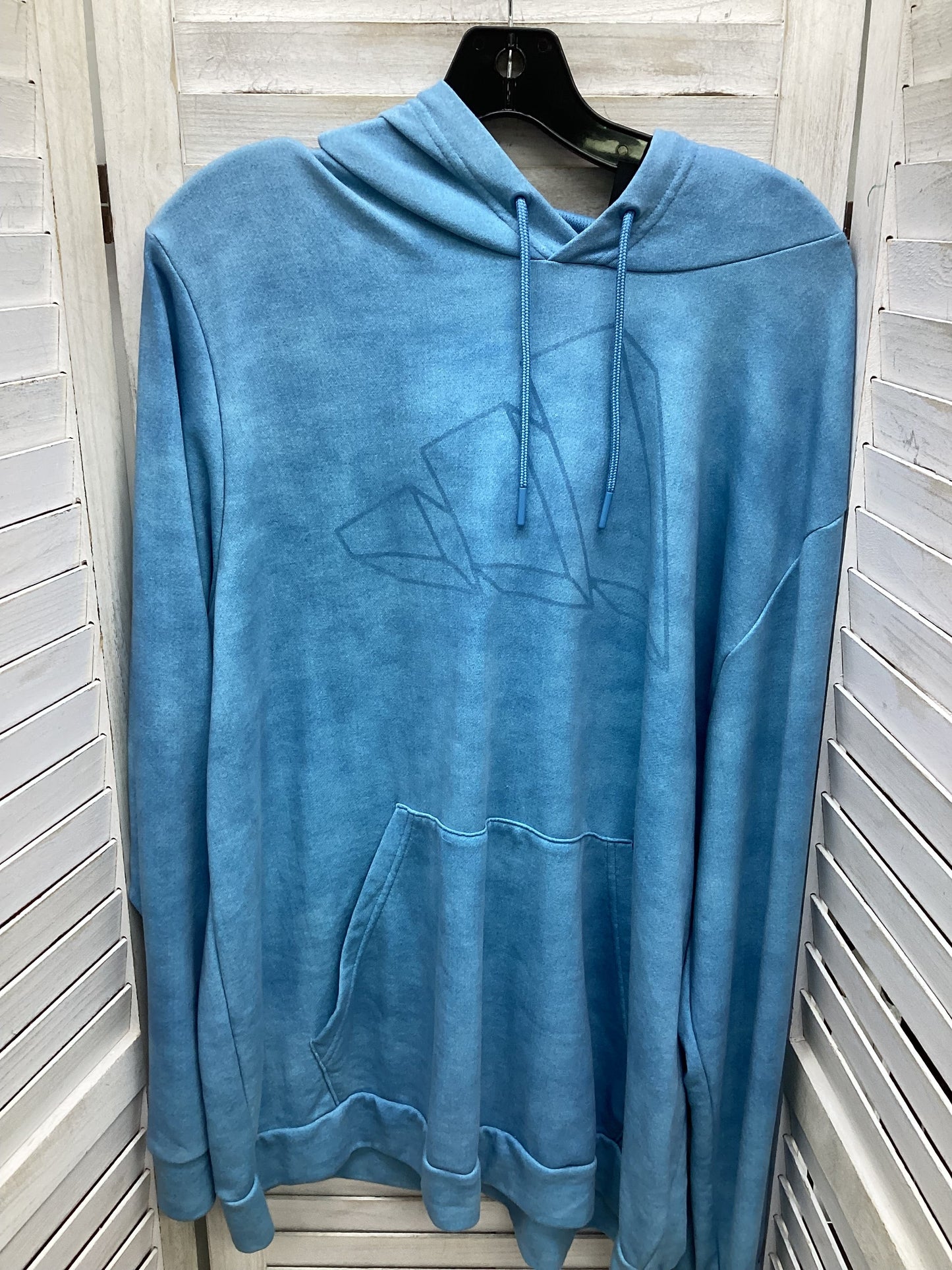 Sweatshirt Hoodie By Adidas In Blue, Size: Xl