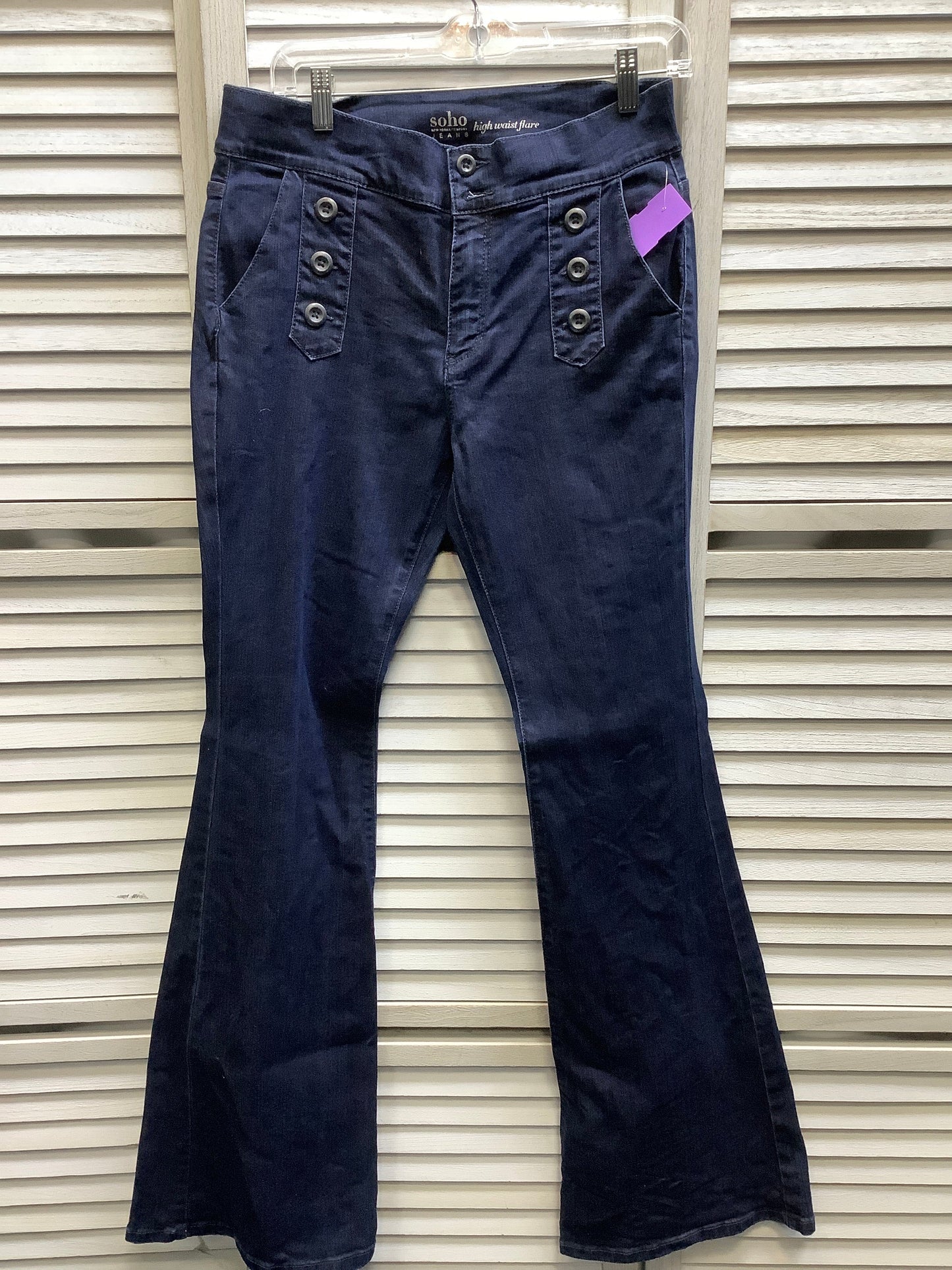 Blue Denim Jeans Boot Cut Soho Design Group, Size 8