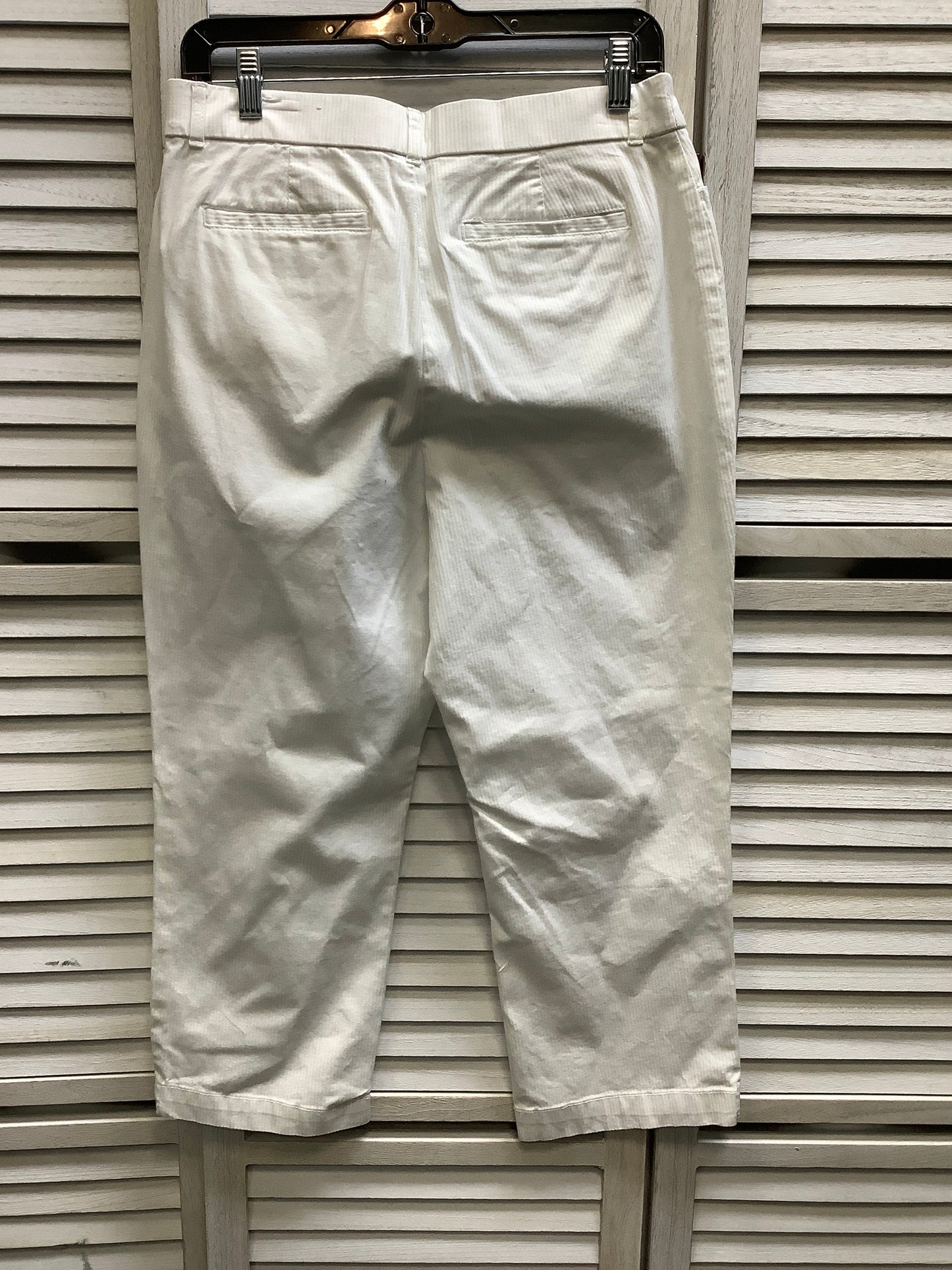 White Pants Cropped Croft And Barrow, Size 8