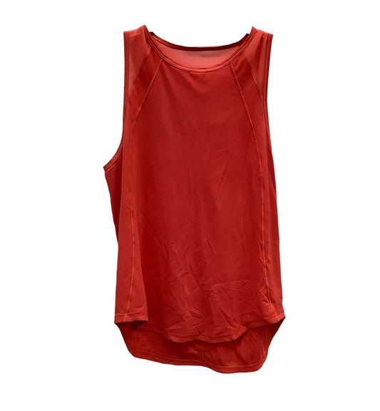 Red Athletic Tank Top Lululemon, Size M