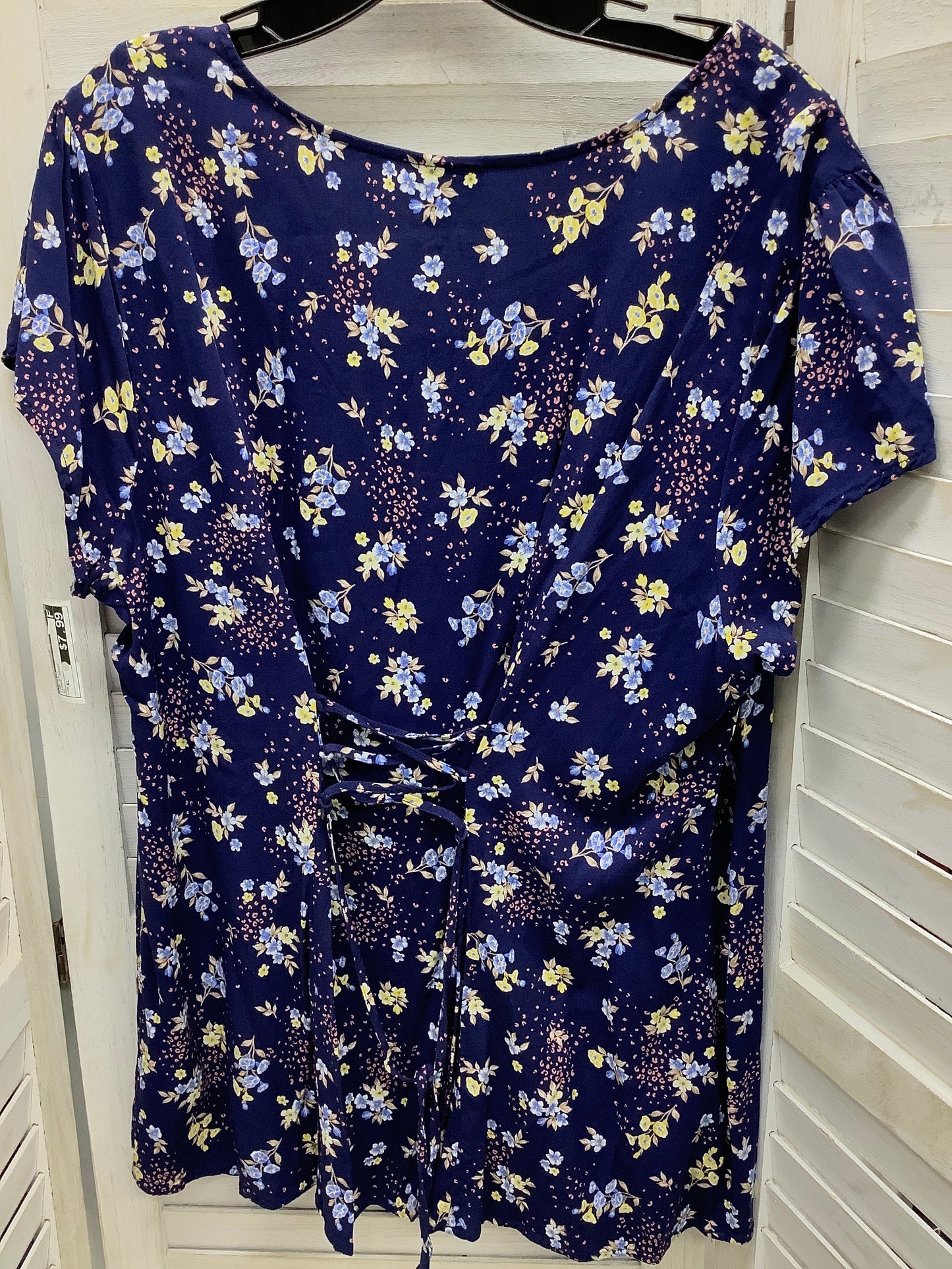 Floral Print Top Short Sleeve Torrid, Size Xl