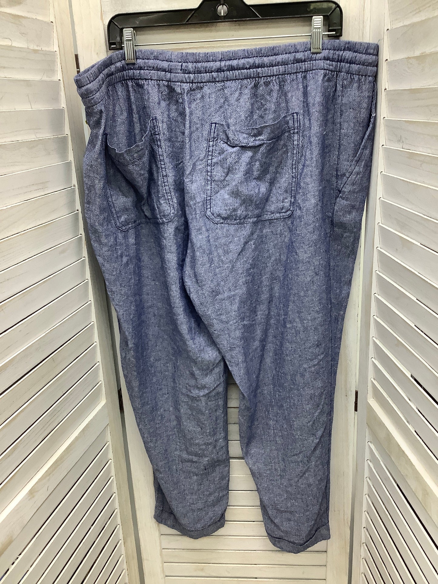 Pants Linen By Old Navy In Blue, Size: Xl