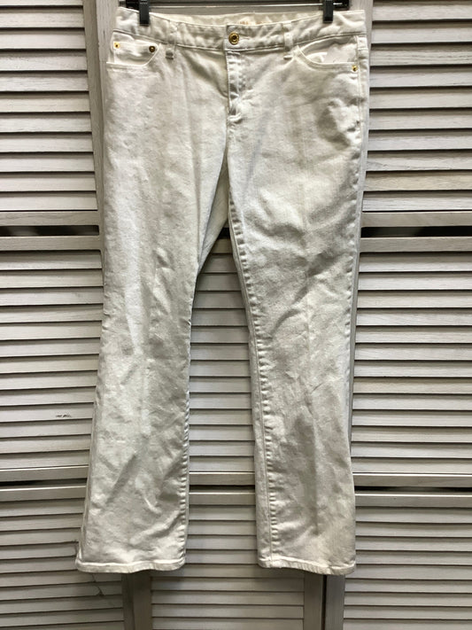 White Jeans Straight Michael Kors, Size 8