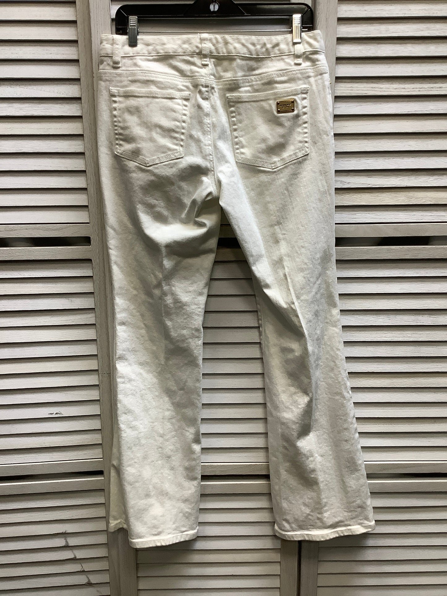 White Jeans Straight Michael Kors, Size 8