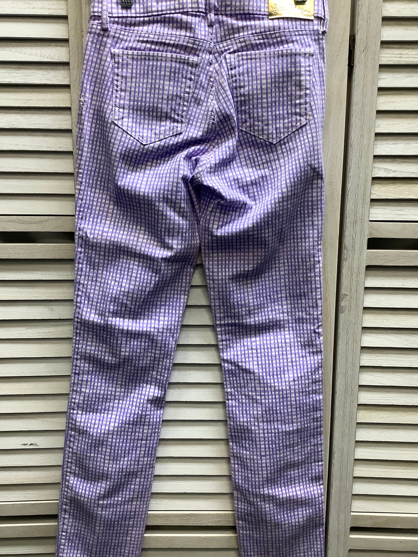 Purple Pants Cropped Lilly Pulitzer, Size 2