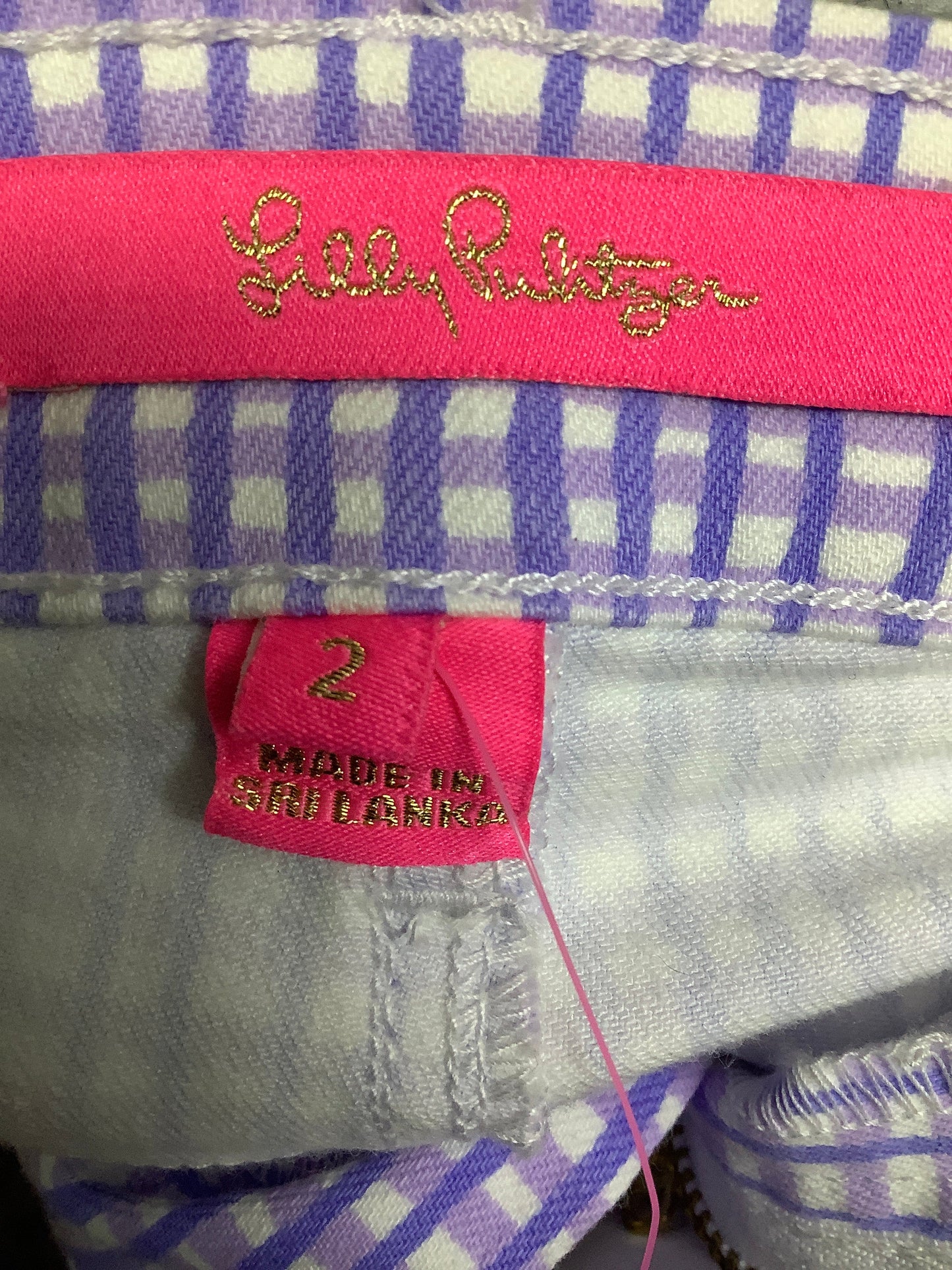 Purple Pants Cropped Lilly Pulitzer, Size 2