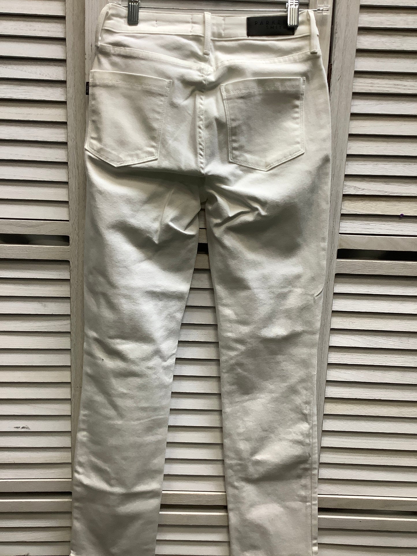 White Denim Jeans Straight Parker Smith, Size 2