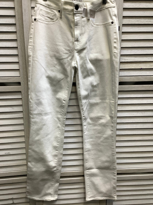White Denim Jeans Straight Parker Smith, Size 2