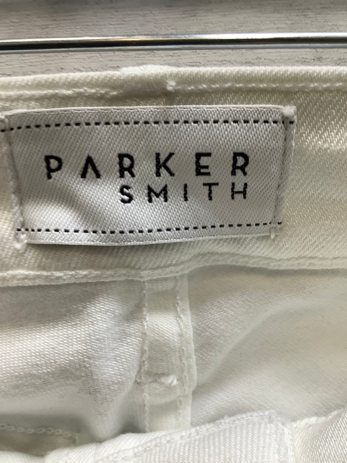 White Denim Jeans Straight Parker Smith, Size 2