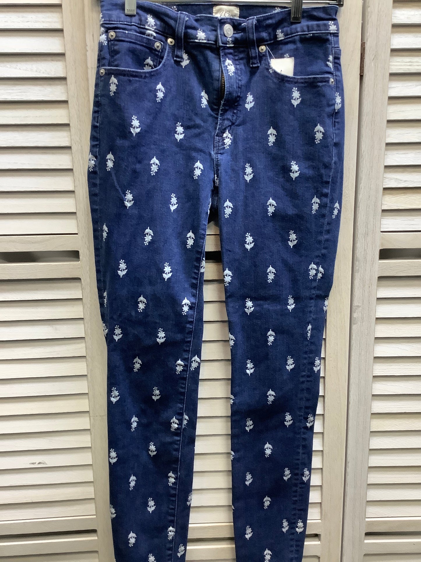 Blue Denim Jeans Skinny J. Crew, Size 4