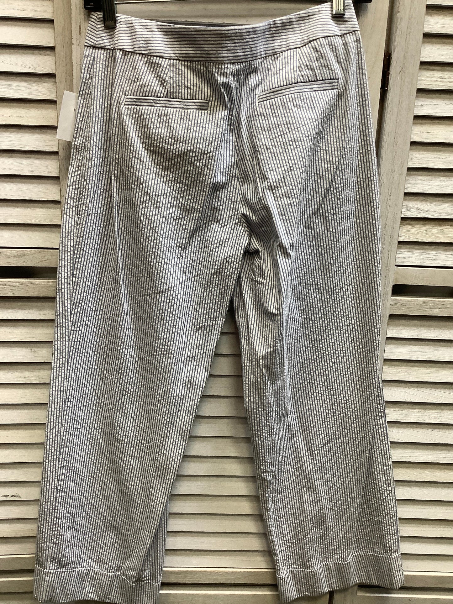 Striped Pattern Pants Cropped Ann Taylor, Size 0