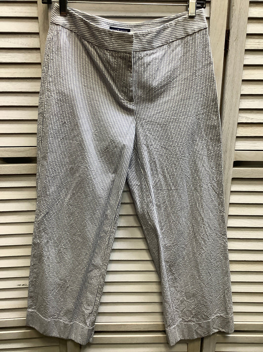 Striped Pattern Pants Cropped Ann Taylor, Size 0