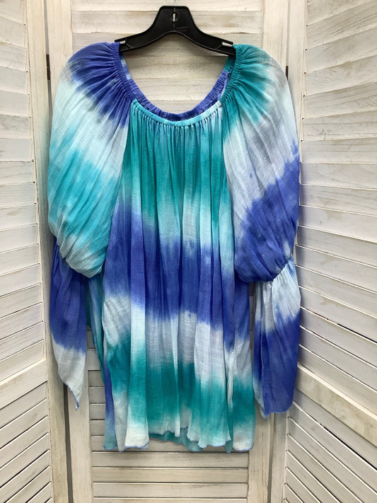 Blue Swimwear Cover-up New Directions, Size 2x