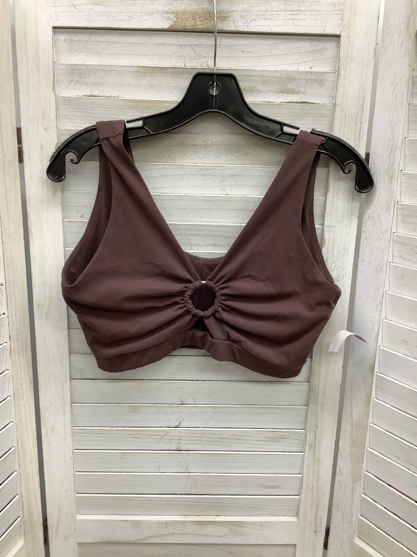 Brown Athletic Bra Gym Shark, Size L