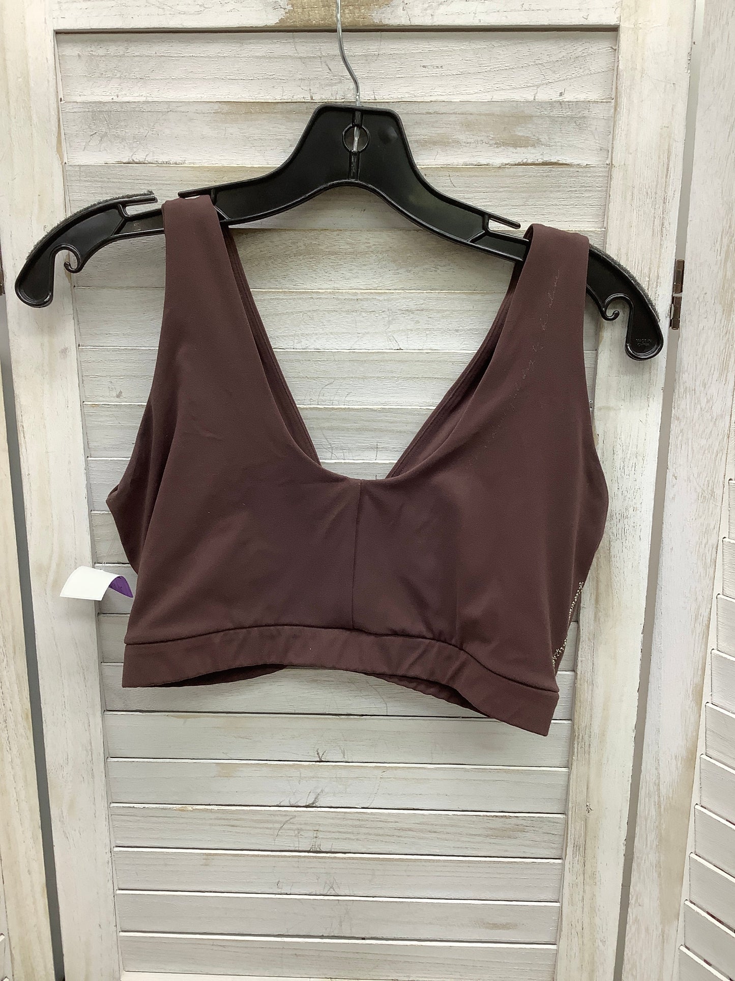 Brown Athletic Bra Gym Shark, Size L