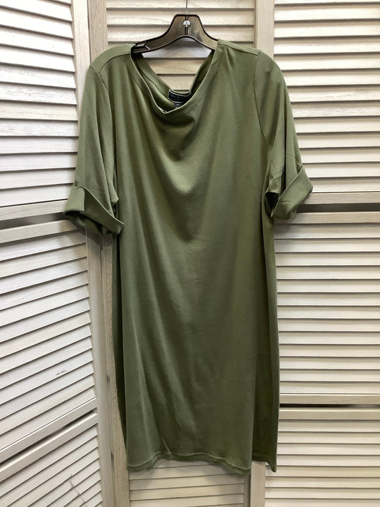 Green Dress Casual Short Karen Scott, Size 2x