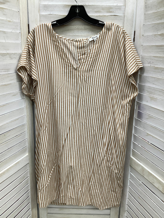 Striped Pattern Dress Casual Short Madewell, Size 2x