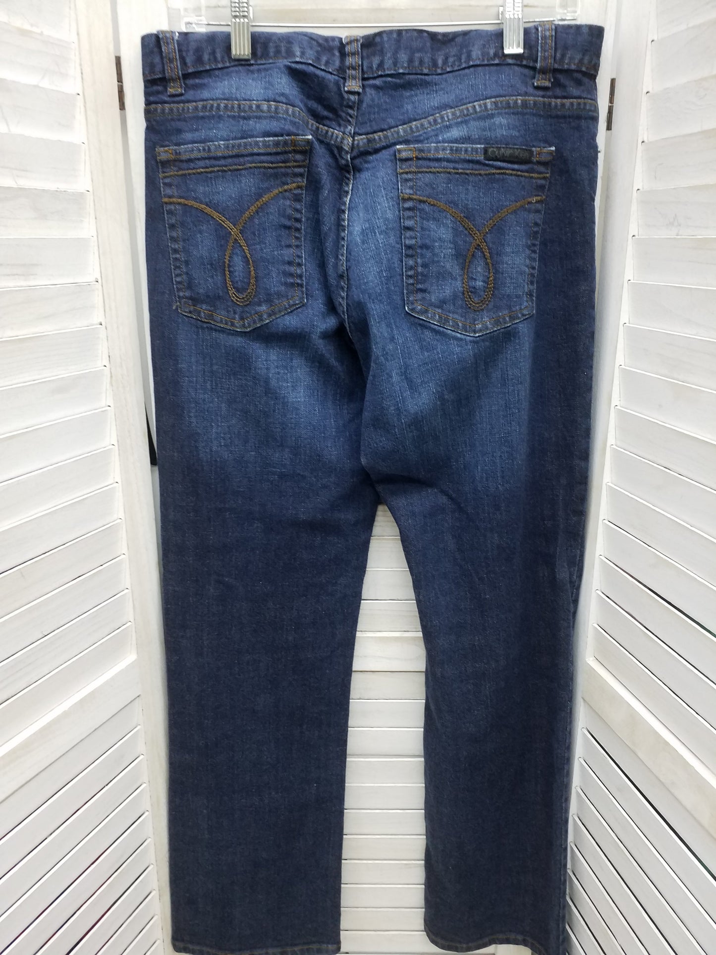 Blue Denim Jeans Boot Cut Calvin Klein, Size 14