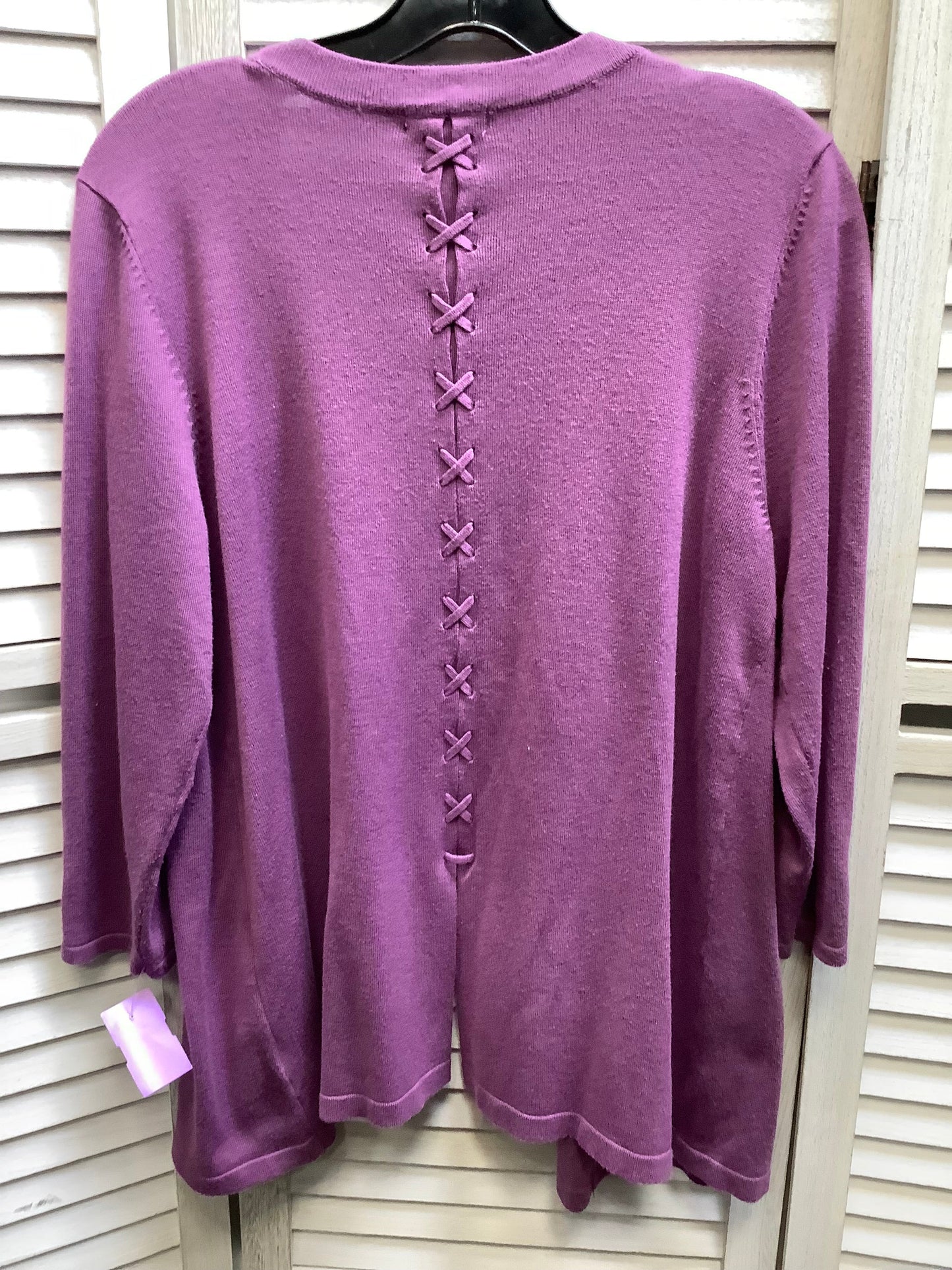 Purple Cardigan Clothes Mentor, Size L