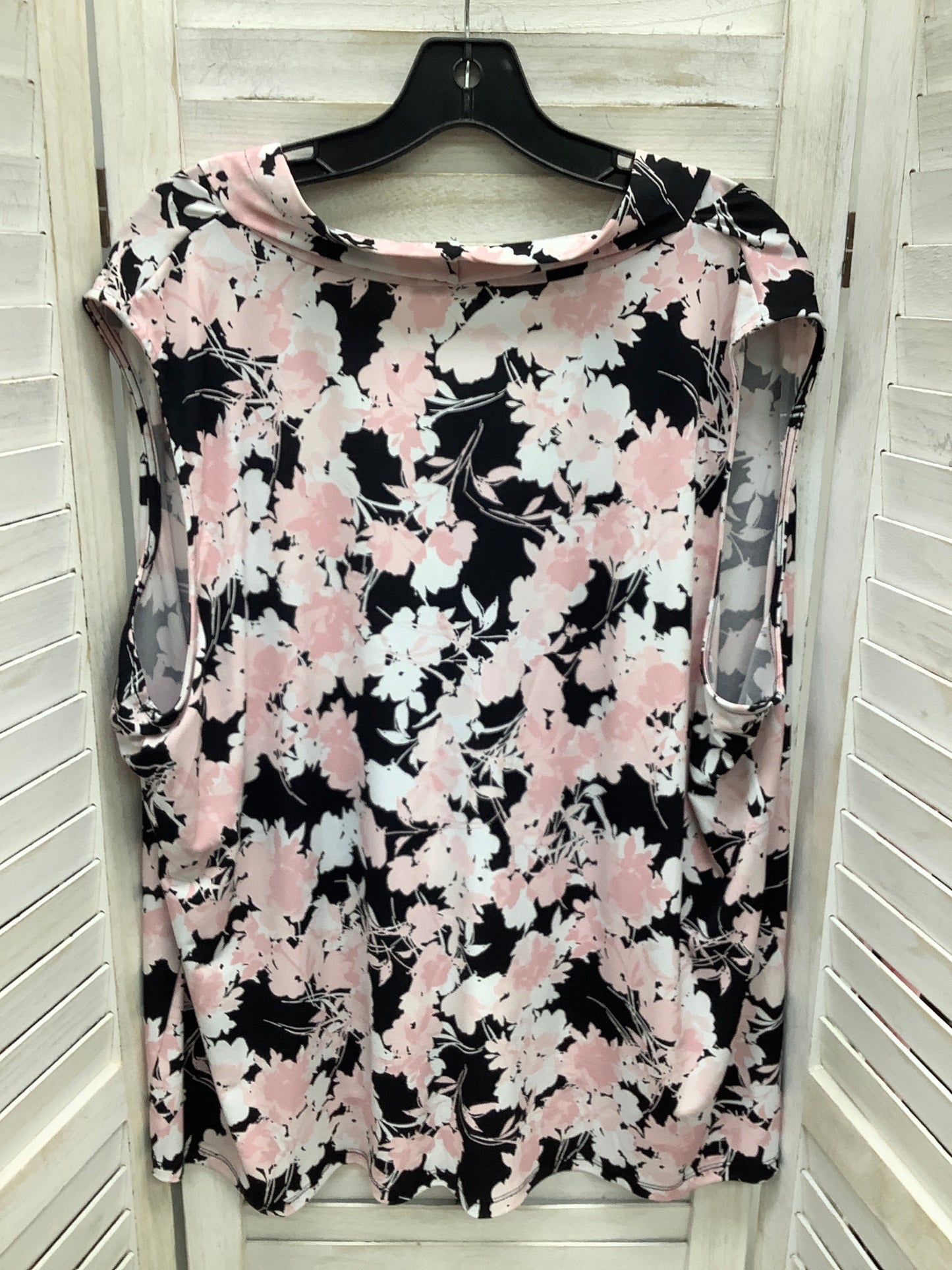 Black & Pink Top Sleeveless Calvin Klein, Size 2x