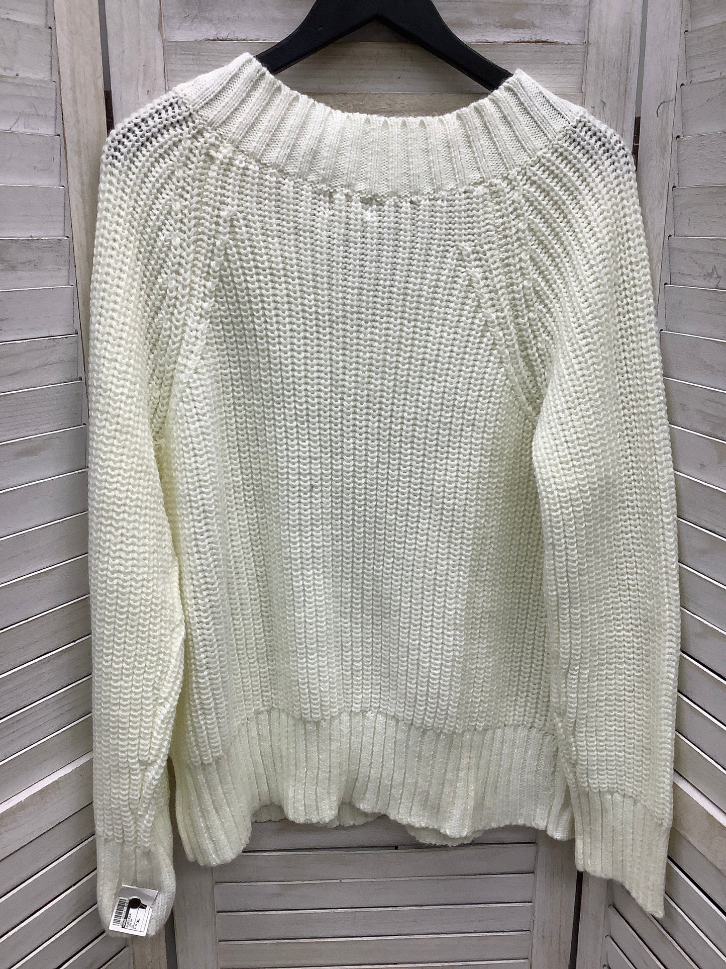 Sweater By Ana In Cream, Size: Xl