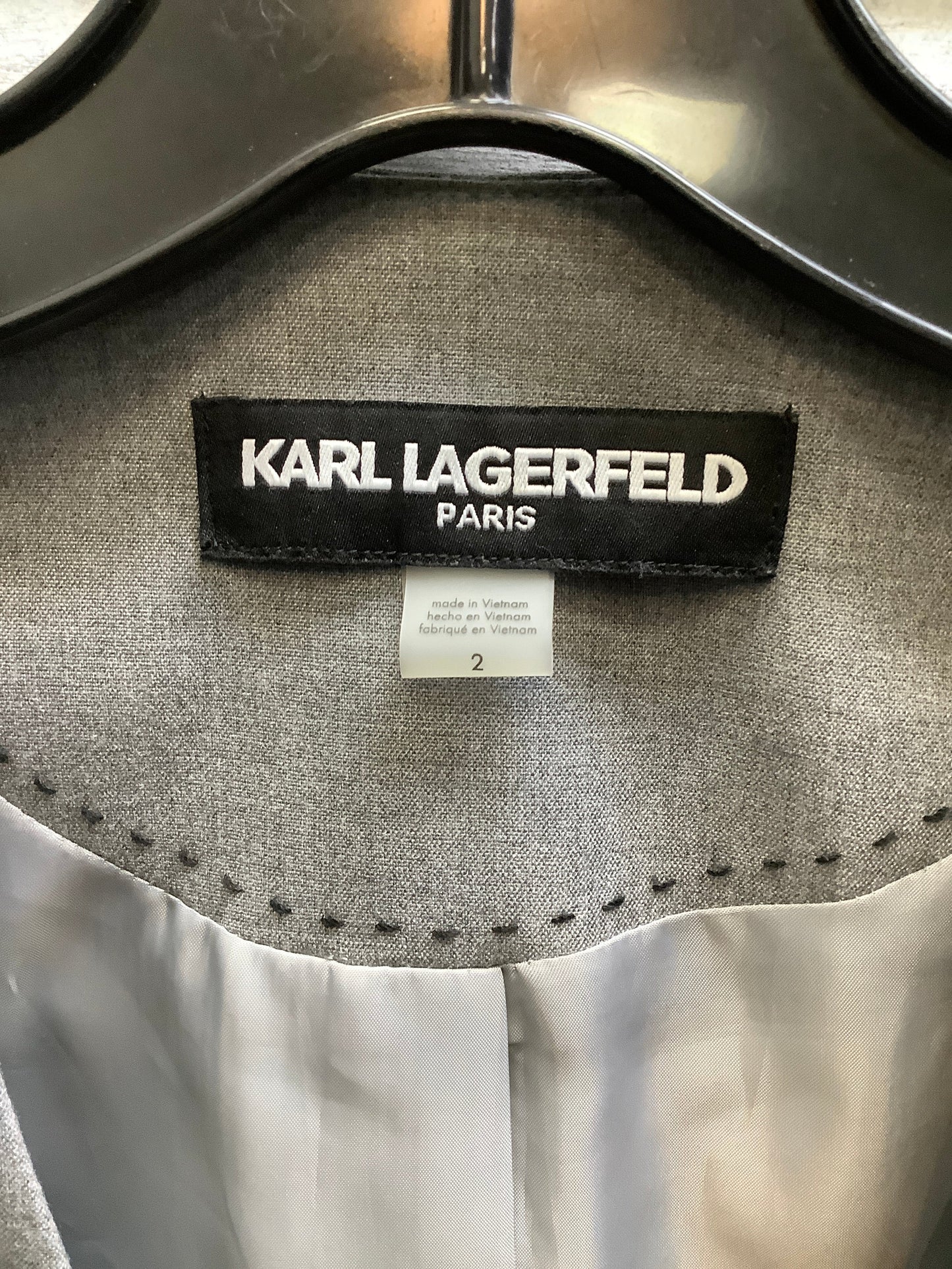 Grey Blazer Karl Lagerfeld, Size 2