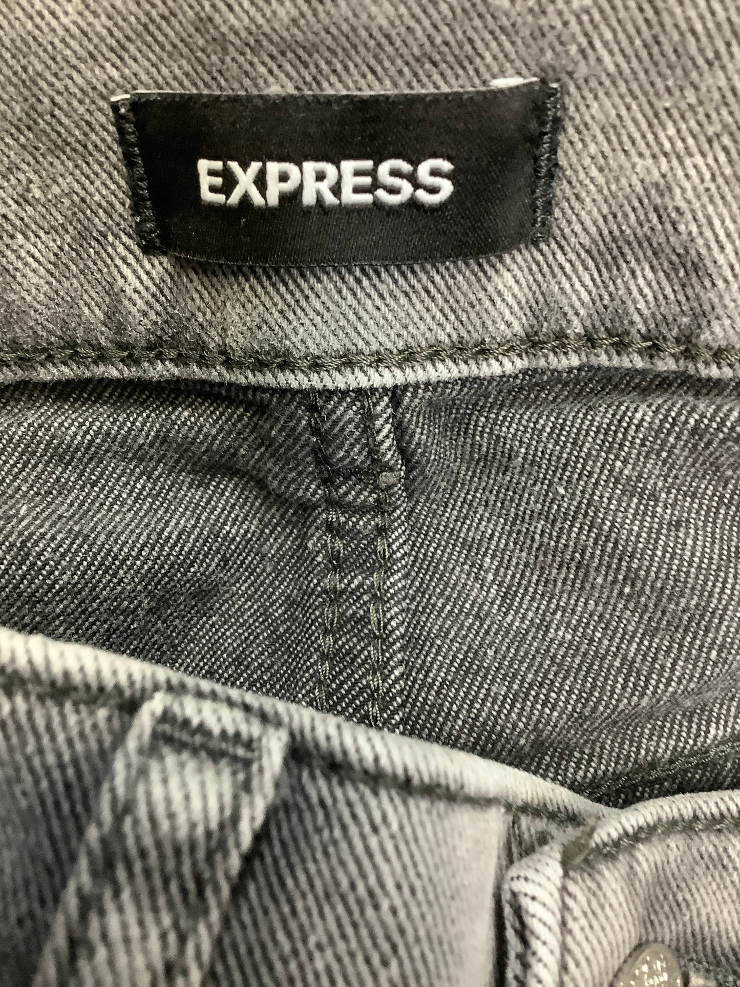 Grey Denim Jeans Skinny Express, Size 0