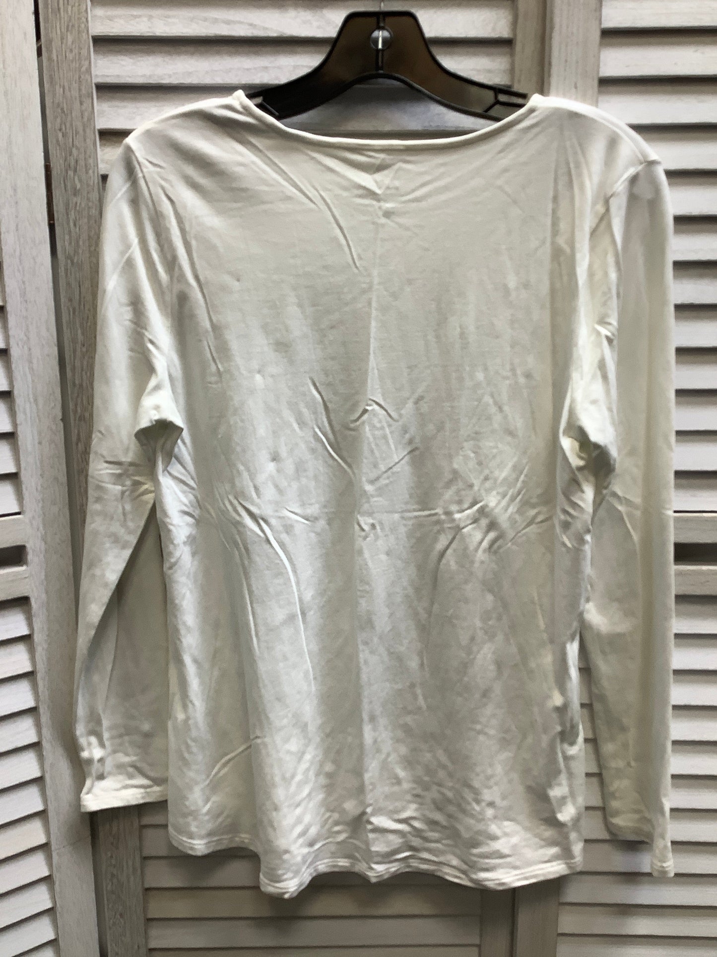 White Top Long Sleeve J. Jill, Size S