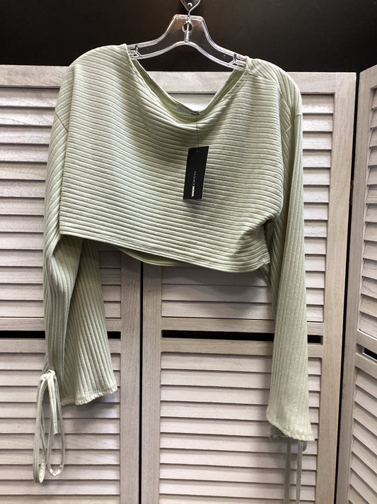 Top Long Sleeve By Fashion Nova In Green, Size: S