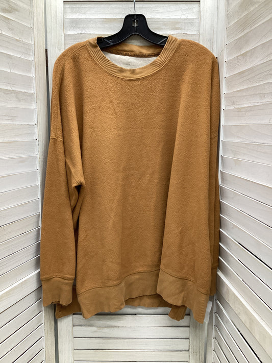 Sweatshirt Crewneck By Aerie In Brown, Size: Xl