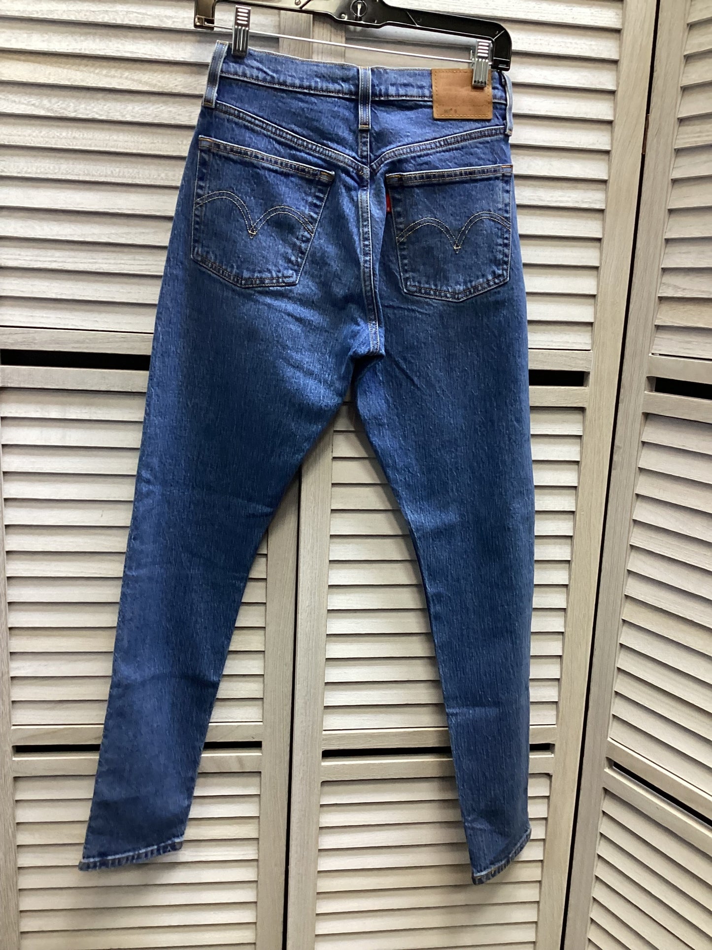 Jeans Skinny By Levis In Blue Denim, Size: 0