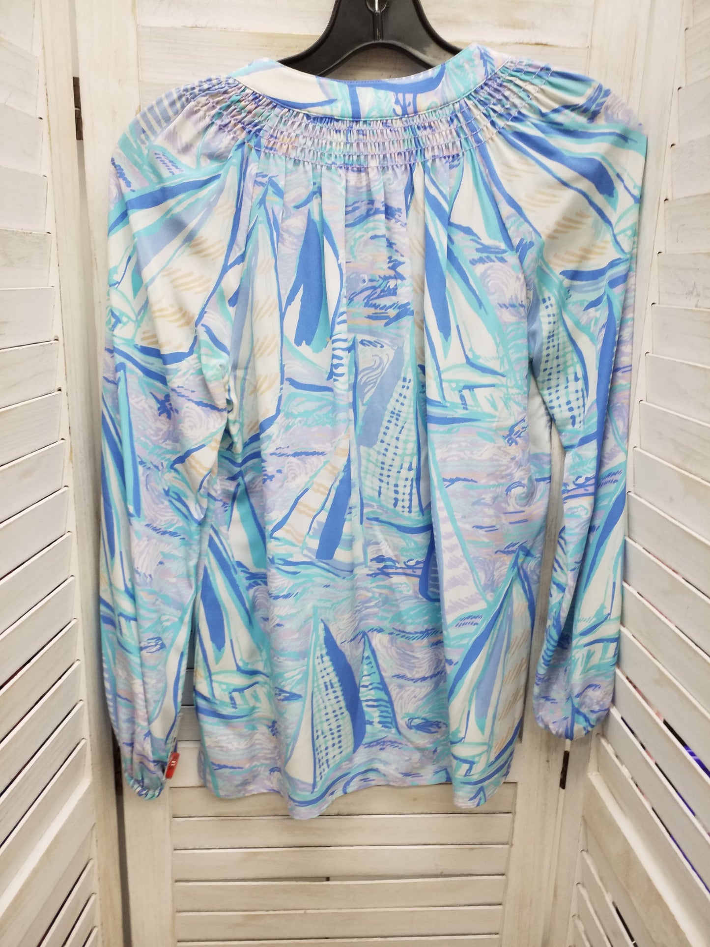 Blue Top Long Sleeve Lilly Pulitzer, Size Xxs