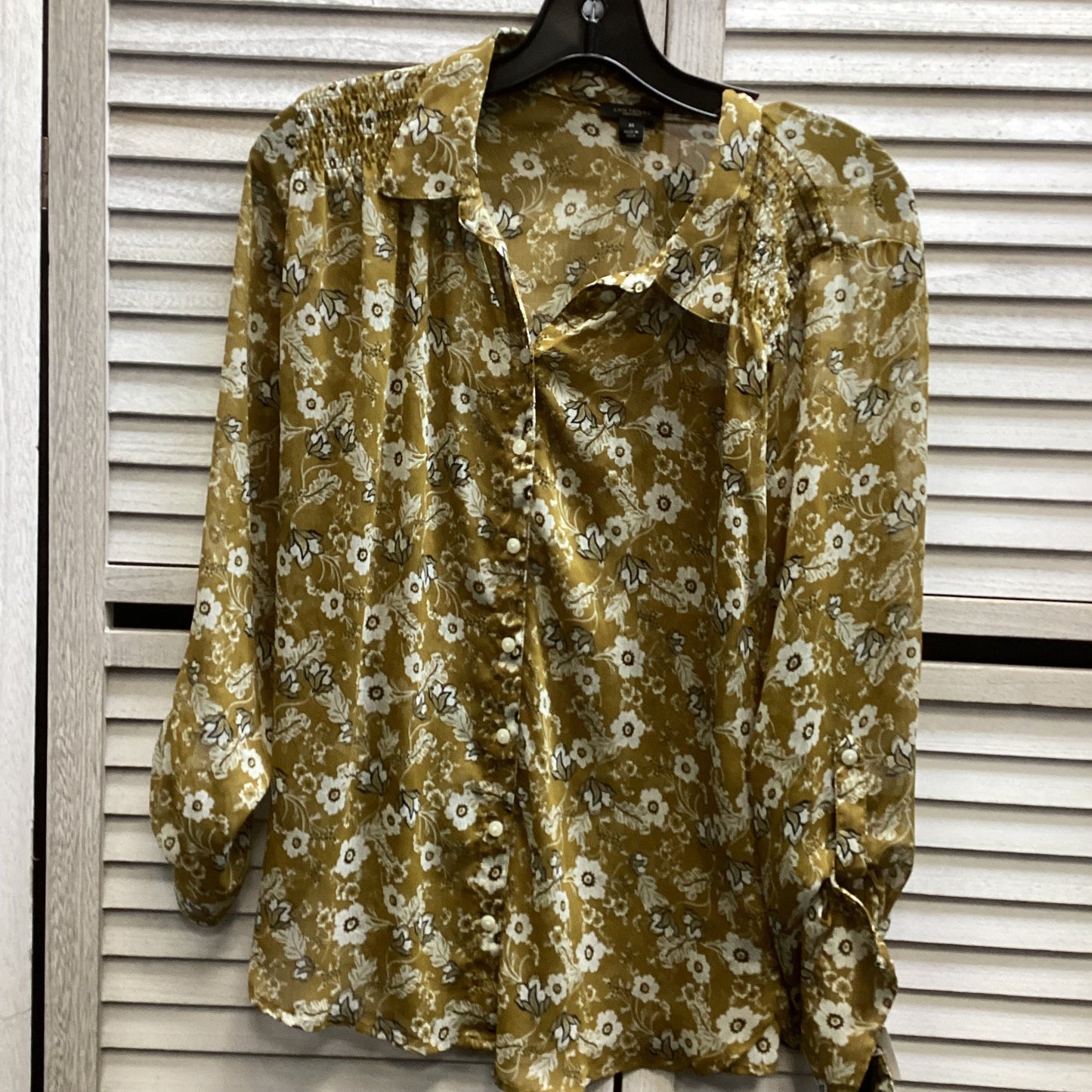 Top Long Sleeve By Ann Taylor In Floral Print, Size: Xs