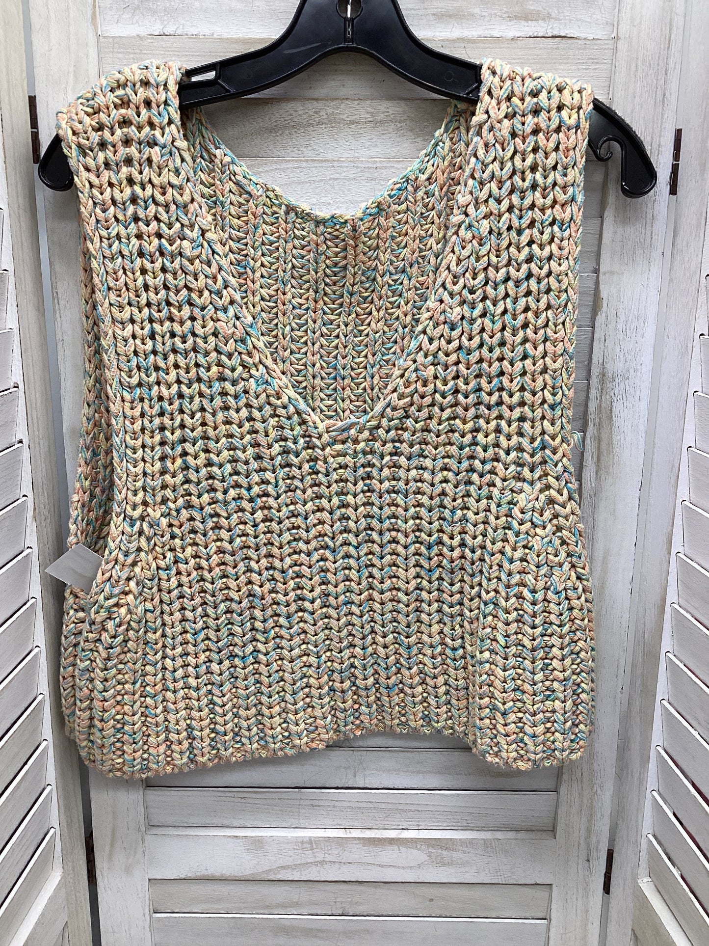 Multi-colored Vest Sweater Free People, Size Xs