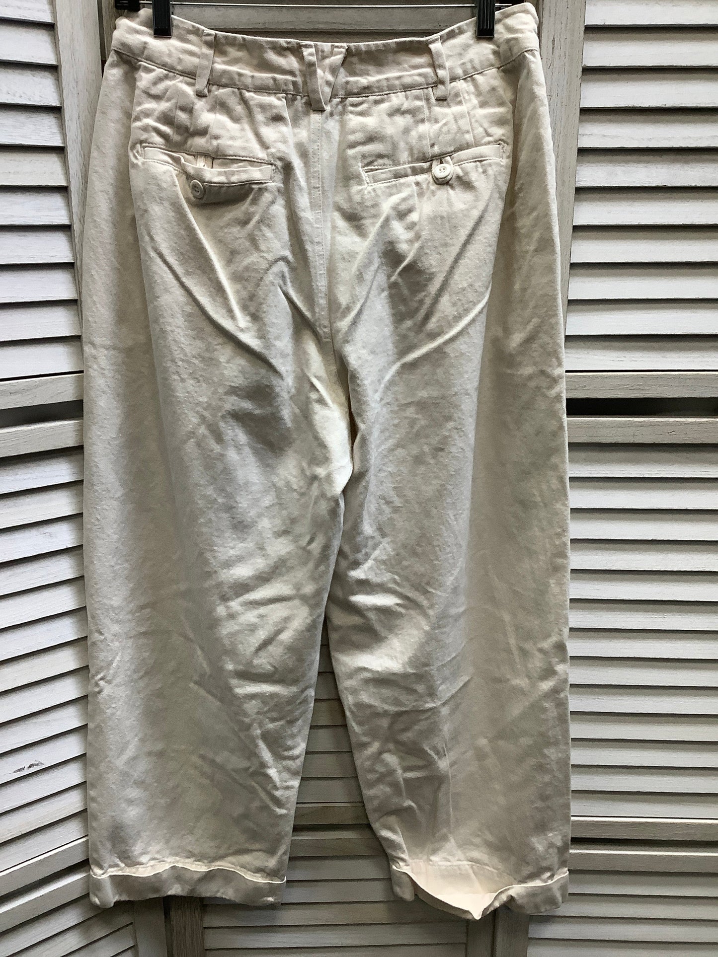 Cream Pants Cargo & Utility Free People, Size 6