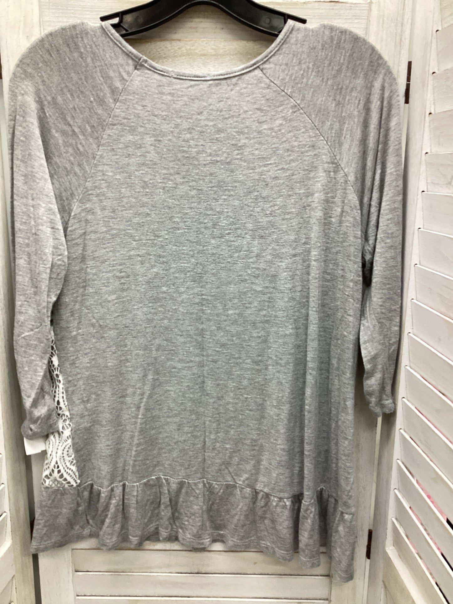 Grey Top Long Sleeve Maurices, Size M