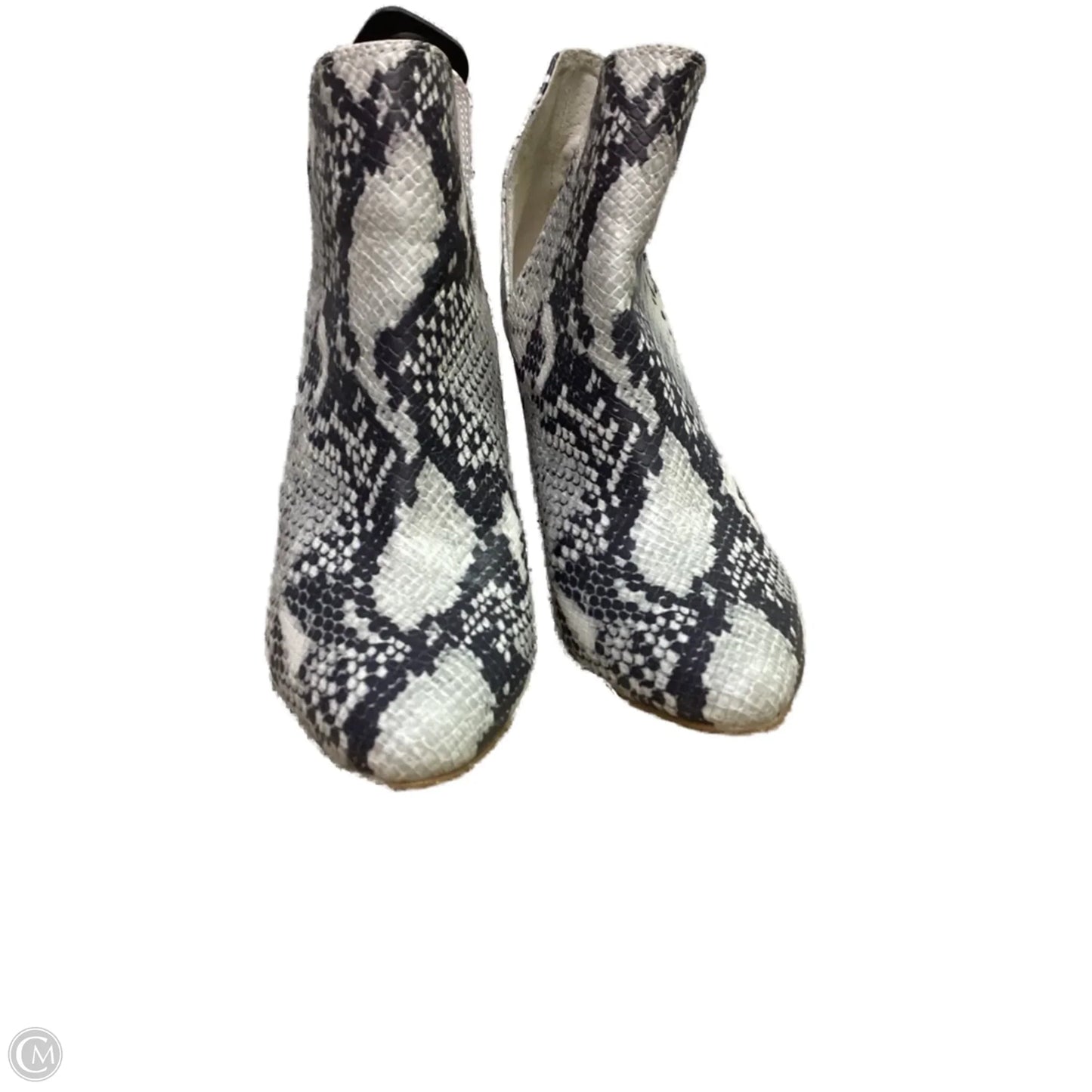 Boots Ankle Heels By Steve Madden In Snakeskin Print, Size: 6
