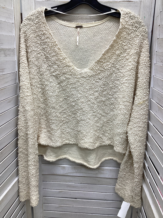 Top Long Sleeve By Free People In Cream, Size: S