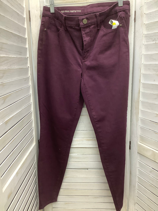 Pants Cropped By Talbots In Purple, Size: 8