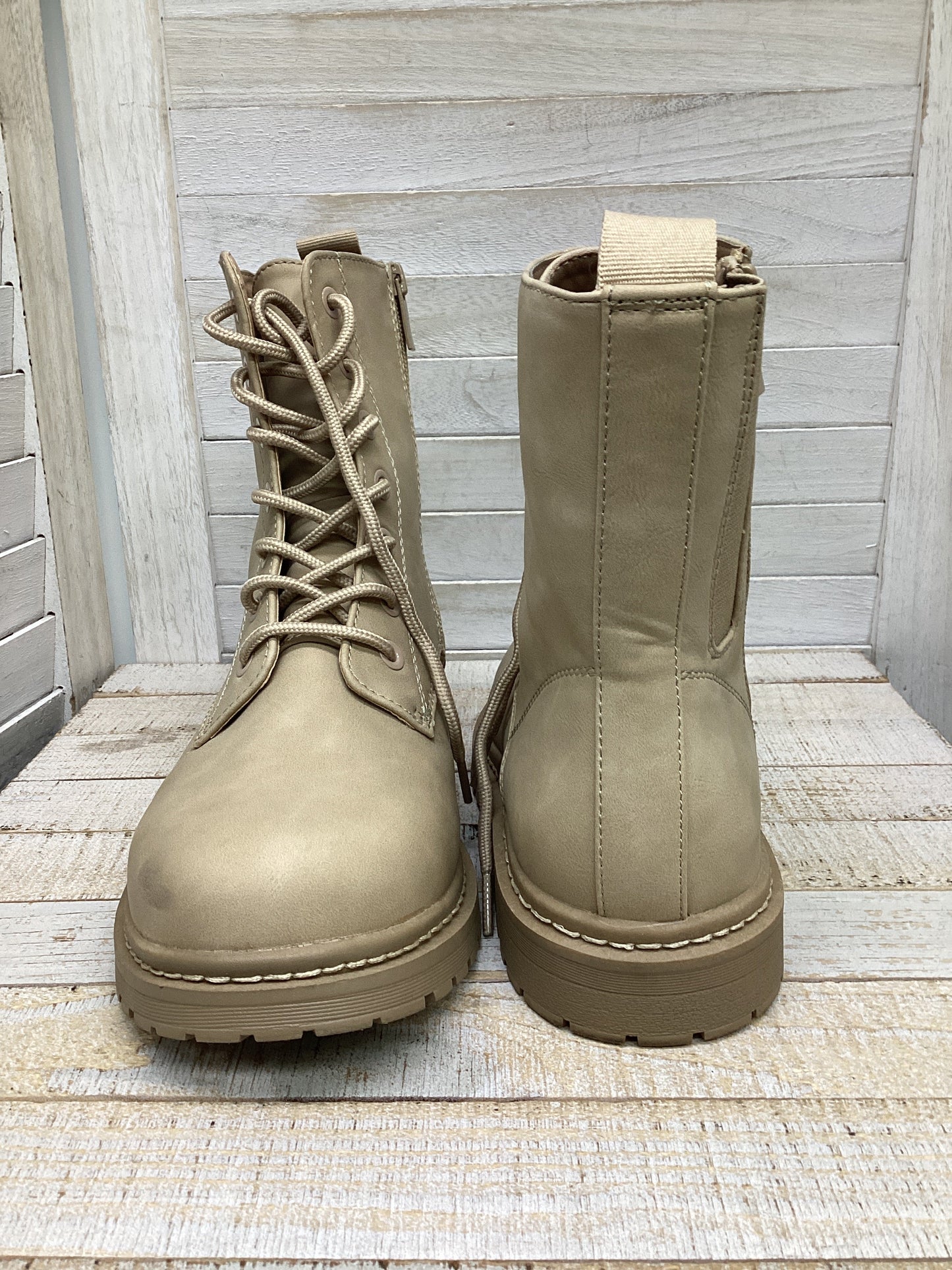 Boots Combat By Torrid In Tan, Size: 9.5