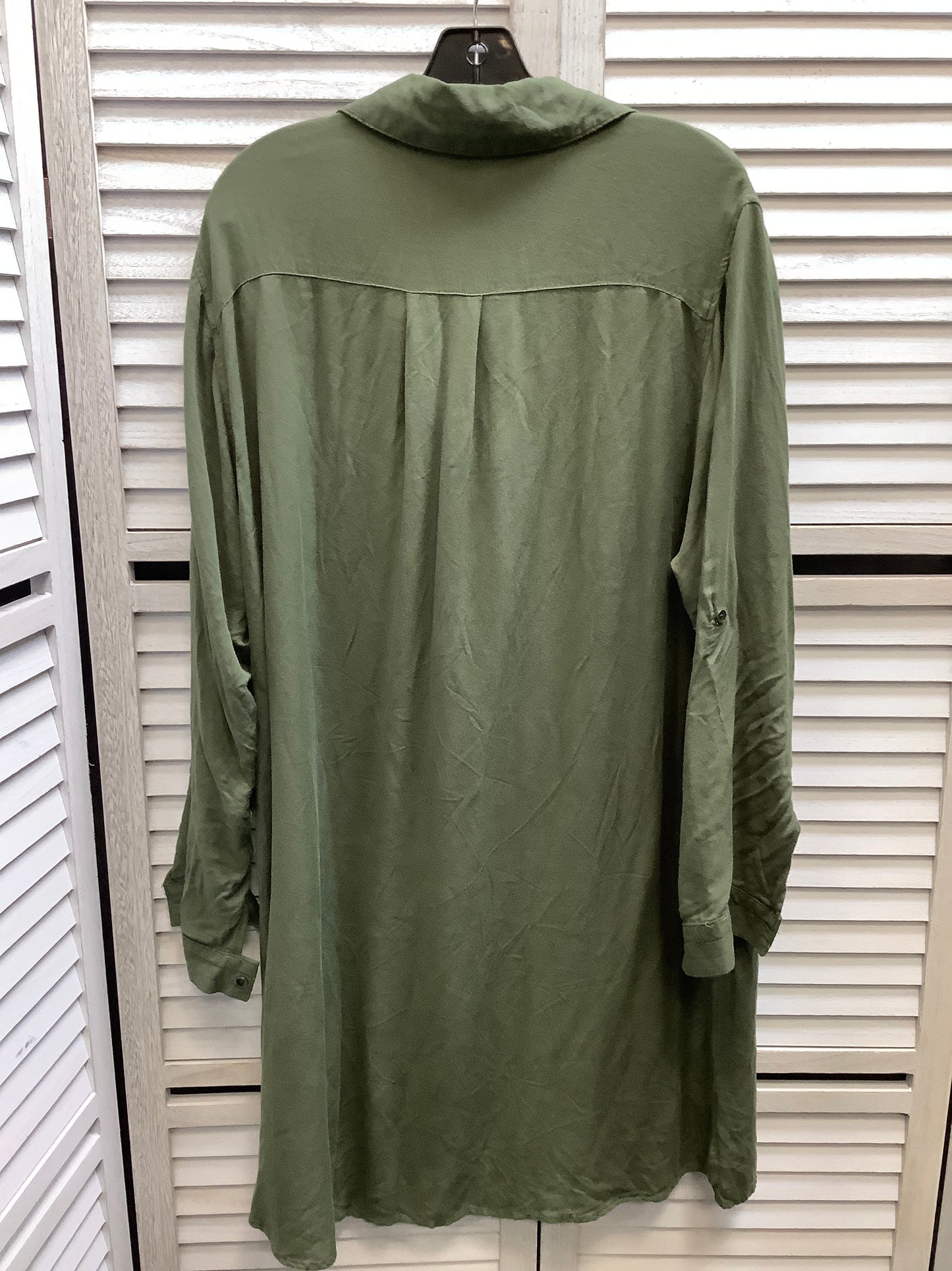 Dress Casual Short By Terra & Sky In Green, Size: 2x