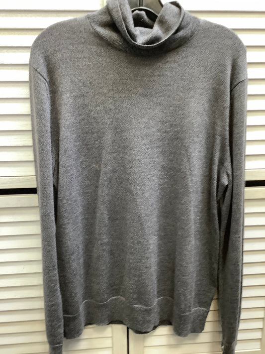 Top Long Sleeve By Banana Republic In Grey, Size: L