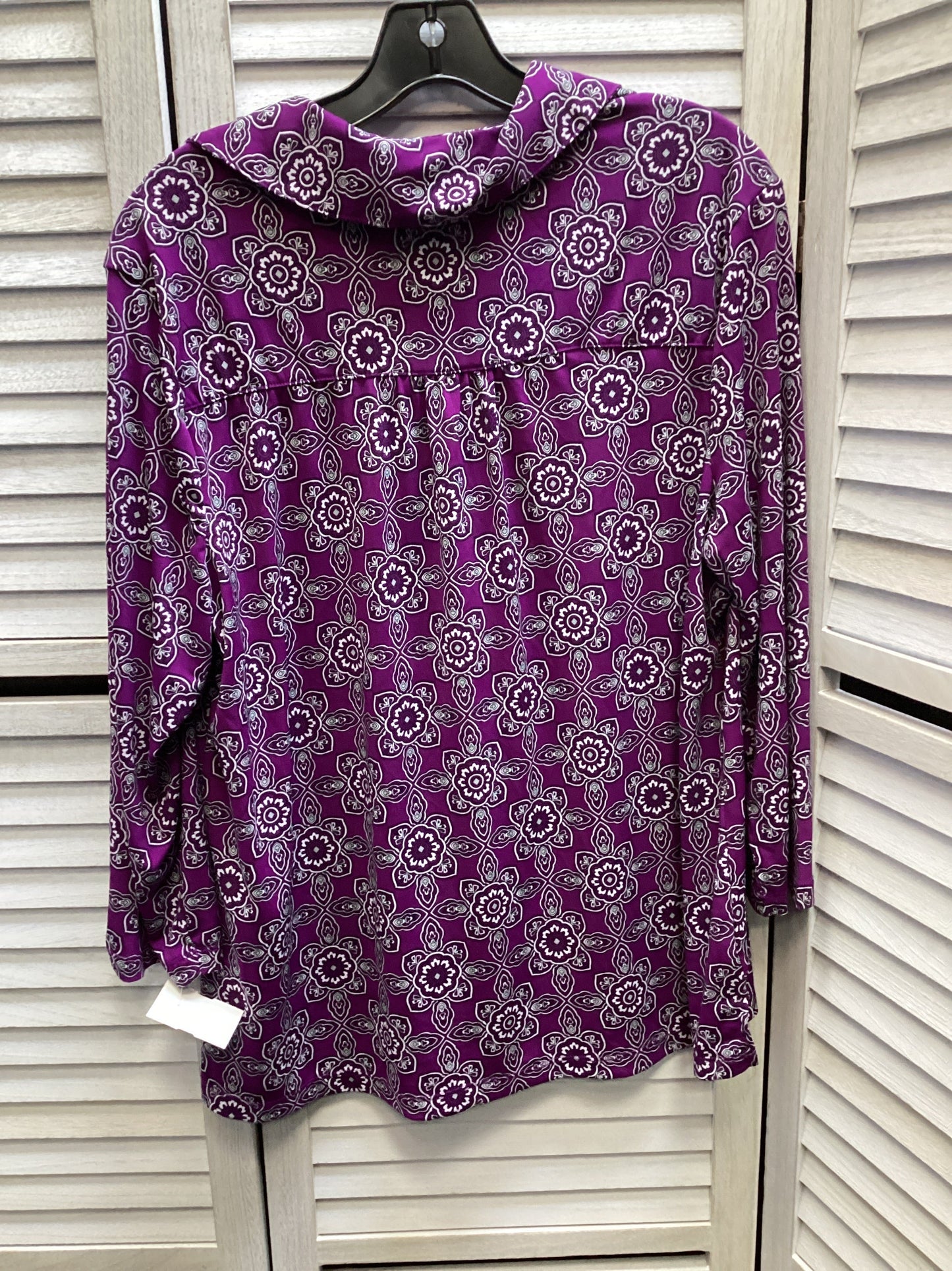 Top Sleeveless By Dana Buchman In Purple, Size: Xl