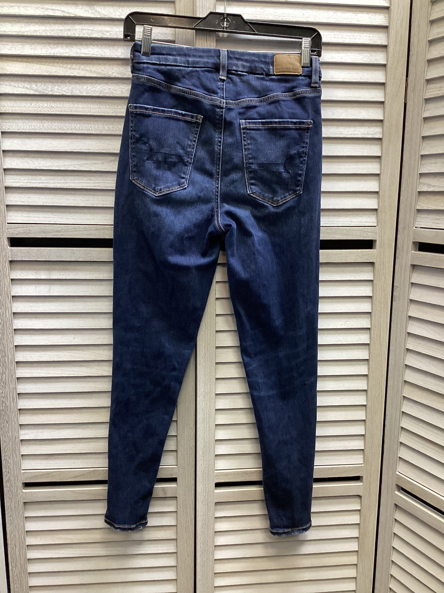 Jeans Skinny By American Eagle In Blue Denim, Size: 2