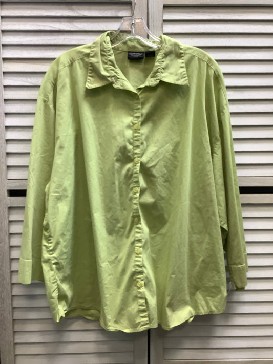 Top Long Sleeve By Sonoma In Green, Size: Xl