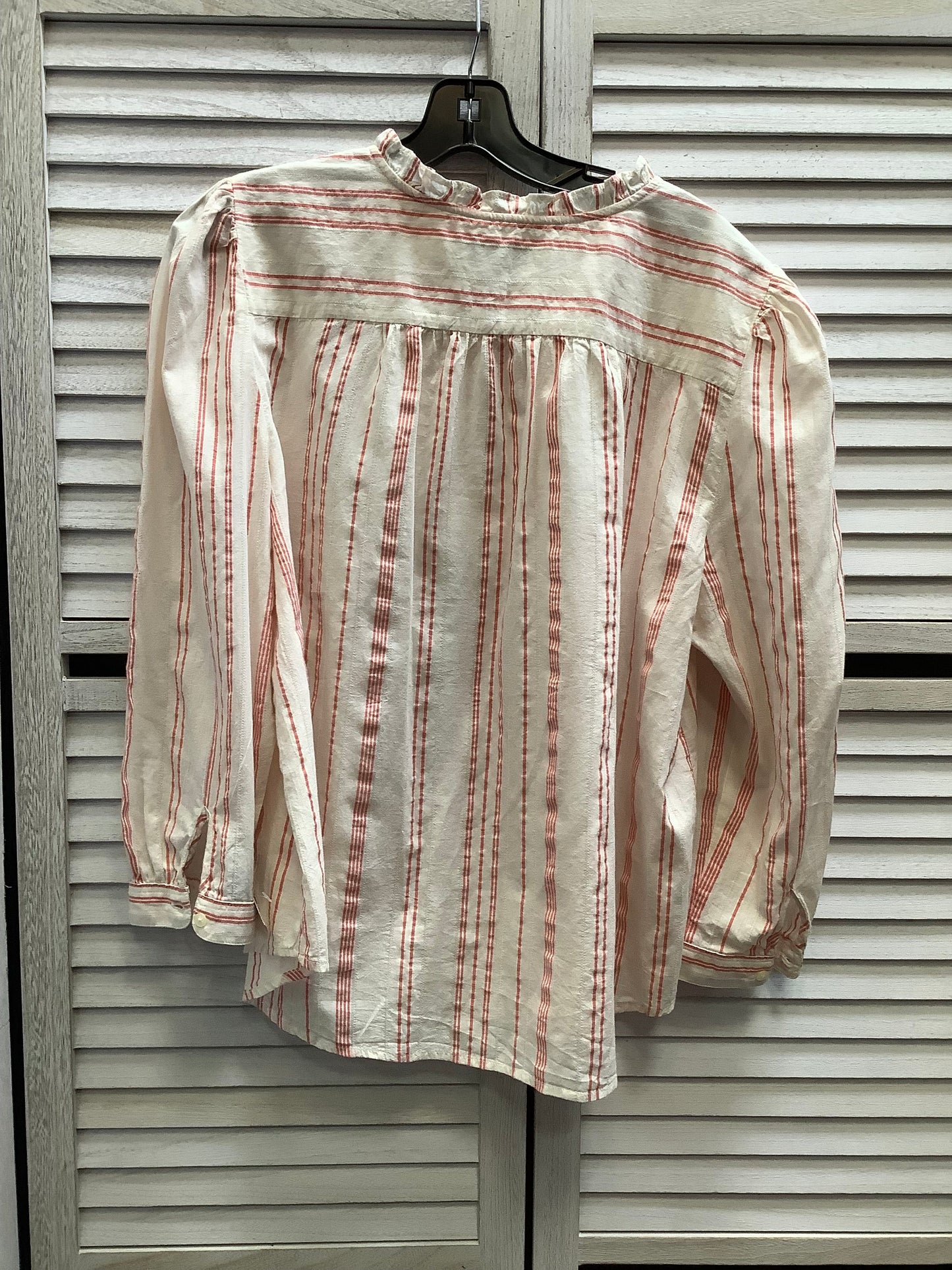 Top Long Sleeve By Loft In Striped Pattern, Size: Xl