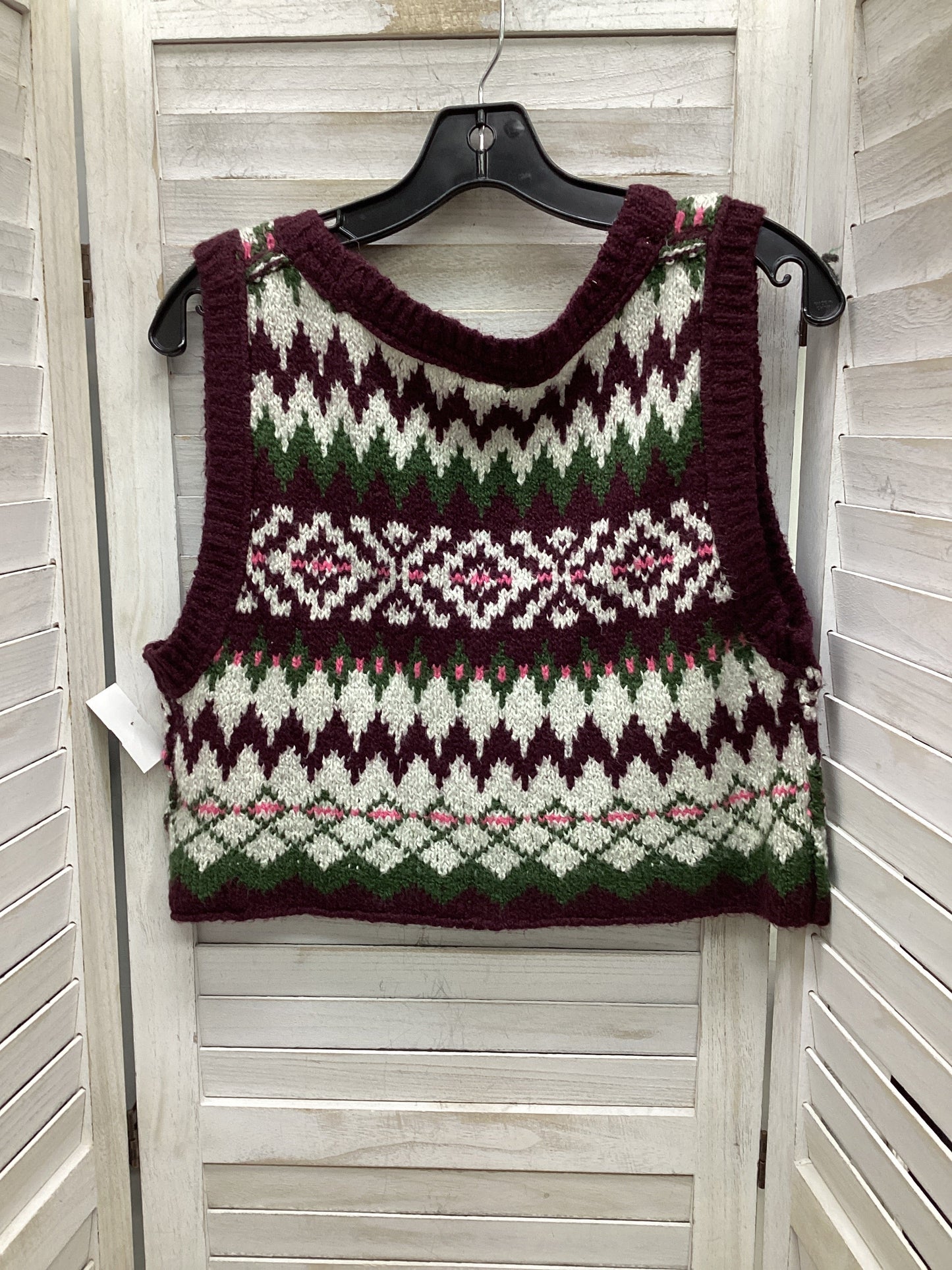 Vest Sweater By Free People In Multi-colored, Size: S