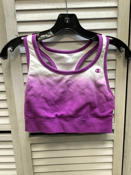 Athletic Bra By Champion In Purple, Size: Xl