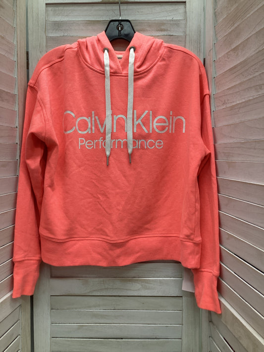 Sweatshirt Hoodie By Calvin Klein Performance In Pink, Size: S